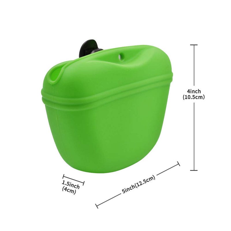 RoyalCare Silicone Dog Treat Pouch-Small Training Bag-Portable Dog Treat Bag for Leash with Magnetic Closure and Waist Clip[US Design Patent] - Image 2